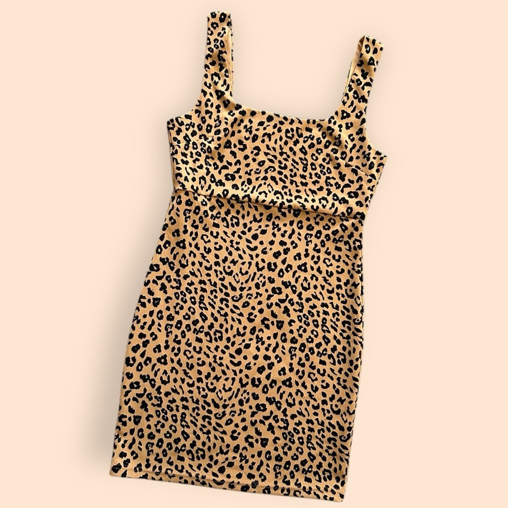 🐆 Love Tree Leopard Print Bodycon Mini Dress - Size Small 🐆